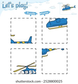 Lets play puzzle game. Perfect for preschool learning materials, educational activities, or fun printables designed to improve skills and observation