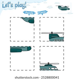 Lets play puzzle game. Perfect for preschool learning materials, educational activities, or fun printables designed to improve skills and observation