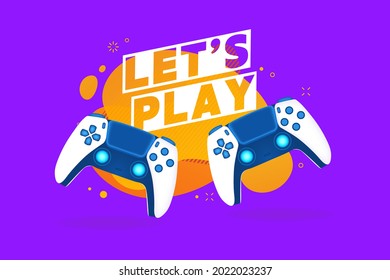 Let's play text with game controllers or joysticks for game console.