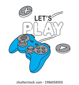 Let's Play T-Shirt Design Vector illustration By Design For You