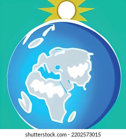 Let's protect our world. Climate change and global warming in the world.