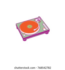 Let's rock logo and icon for music event. Stiker, badge, and symbol og music