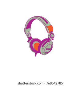 Let's rock logo and icon for music event. Stiker, badge, and symbol og music