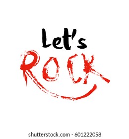Let's Rock Typographic Design