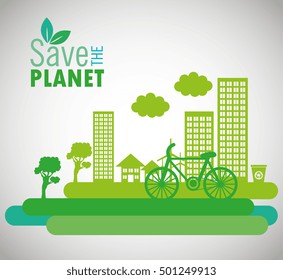 lets save the world environmental city and bike design