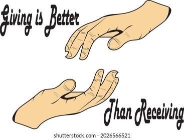 let's share, because giving is better than receiving