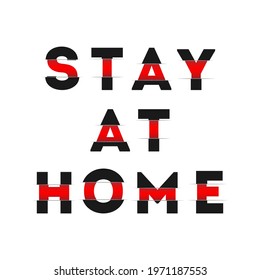 Let's stay home. Hand drawn family quote and a house shape isolated on white background. Vector typography for home decor, kids rooms, pillows, mugs, cups, posters