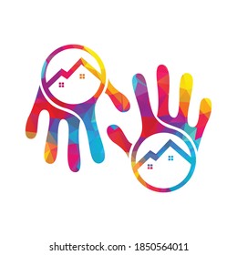 Let's stop covid-19 stay home stay safe logo design. Stay home, stay safe vector,
