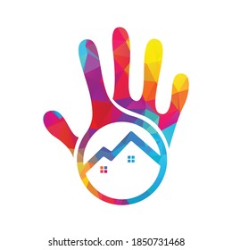 Let's stop covid-19 stay home stay safe logo design. Stay home, stay safe vector,