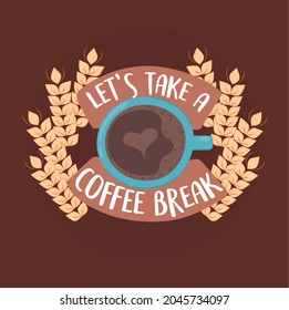 lets take a coffee break card
