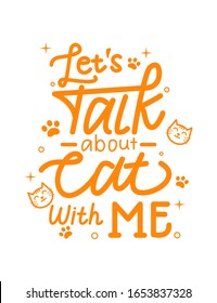 lets talk about cat with me lettering