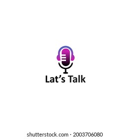 let's talk templete symbol design logo