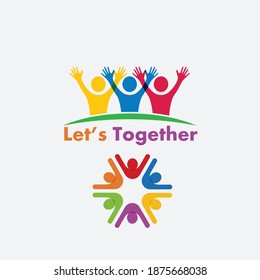 lets together creative icon design for brand