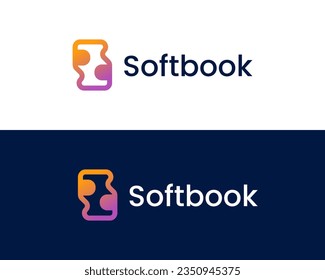 Lette s with book icon logo