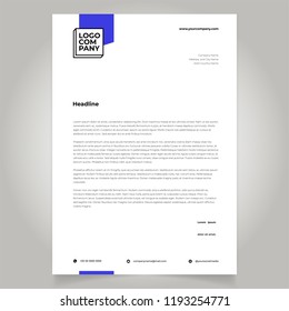 lettehead template design minimalist simple