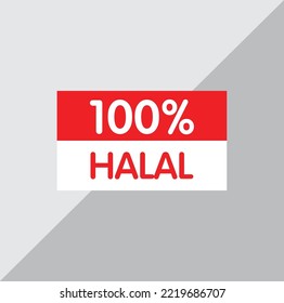 Brief 100 % Halbzeit mit Logo-Vektorgrafik mit Flaggenrot und Weiß