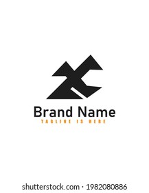 Letra 2 C X Diseño del logotipo original