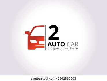 Plantilla de diseño de logotipos de coches Carta 2 Inspiración, Ilustración de vectores, Logotipo de vehículo, logotipo de automóviles