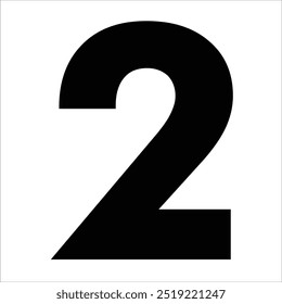 Letter 2 Vector Shape Image