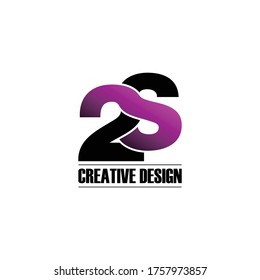 Letter 2S logo design vector. monogram logo vector illustration.
