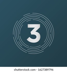 letter 3 vector design. vector illustration EPS 10