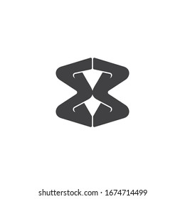 letra 3b 3d logotipo abstracto simple vector