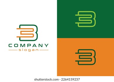 Letter 3B with line concept. Very suitable for symbol, logo, company name, brand name, personal name, icon and many more.
