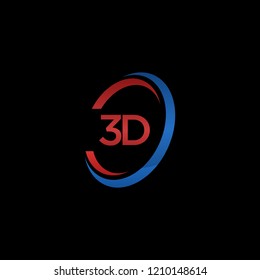 Letter 3D Circle Creative Business Modern Logo