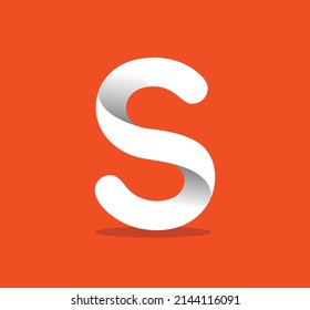Letter 3d Looking Creative Modern Simple S Icon And Logo Design, Best White Colour And Hi Regulation. Word Mark Symbol Icon Vector Design. 