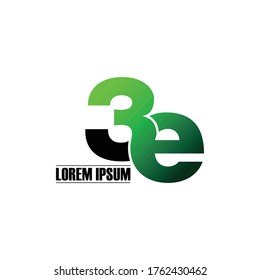 Letter 3E logo icon design vector. monogram logo vector illustration.