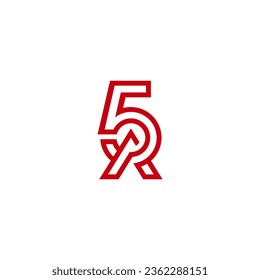 letter 5A logo vector image svg