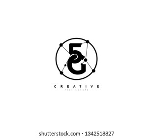 Letter 5G Connected Circle Network Logo