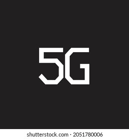 Vector de diseño de logotipo Carta 5G