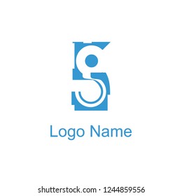 Letter 5g Logo Icon,intial logo,Design template Element abstract logo template, Vector Logo