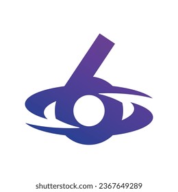  Diseño de logotipo Carta 6, diseño de logotipo de seis planetas