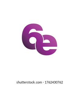 Letter 6e logo icon design vector. monogram logo vector illustration.