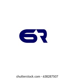 letter 6,R logo vector