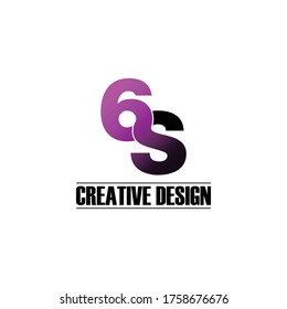 Vector de diseño del logotipo de la letra 6S. ilustración vectorial del logotipo de monograma.