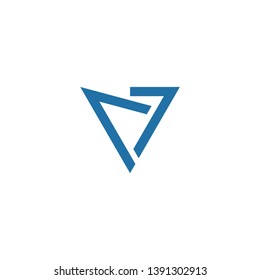letter A 7 icon logo design concept