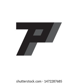 Letter 7P logo design vector
