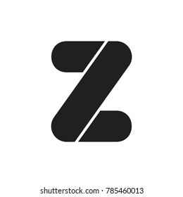 letter 7z simple logo vector