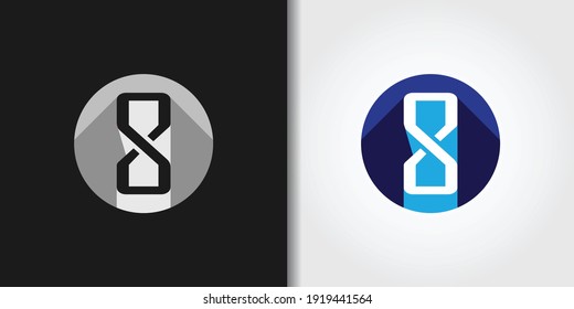 letter 8 logo set idea template vector