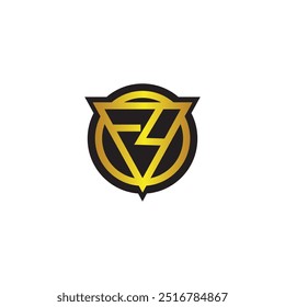 letter 9 logo V neon box circle vector design template