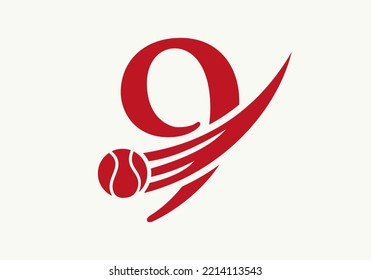 Letter 9 Tennis Logo Design Template. Tennis Sport Academy Sign, Club Symbol