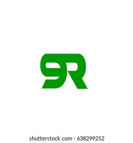 letter 9,R logo vector