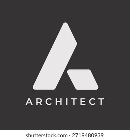 letter a, letter a architect logo, architect, architect logo template, free, minimal, modern, minimalistic, interior
