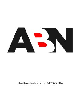 letter A, B, and N vector logo