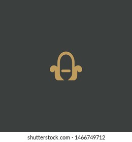 Letter "A" combine sofa shape. Furniture Logo. Elegant Logo