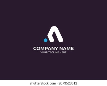 Letter a, creative community logo with modern style.