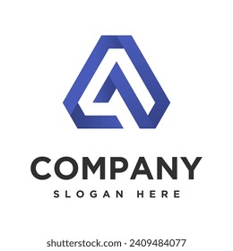 letra A, icono creativo del logotipo A y vector